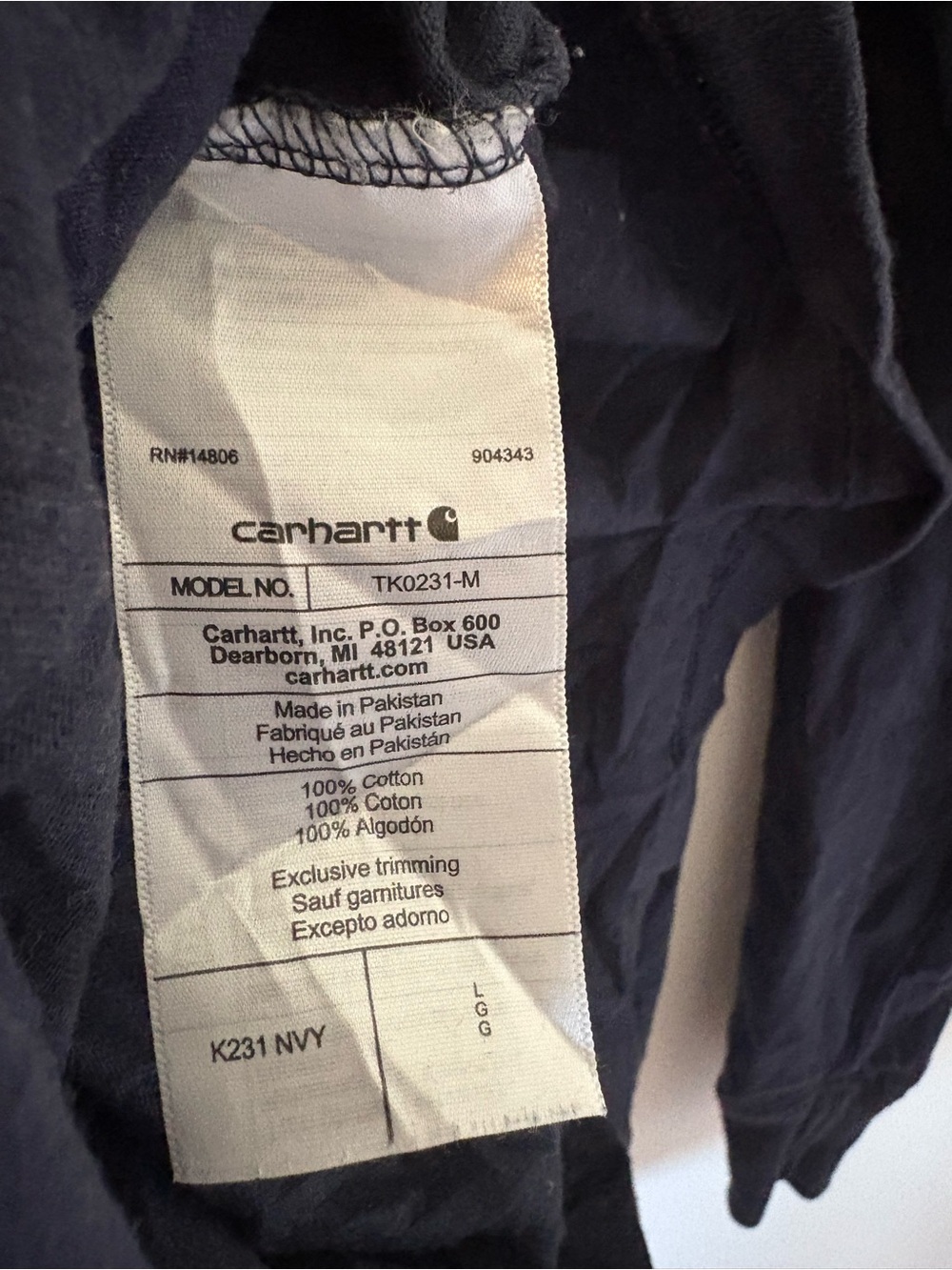 BUNDLE Carhartt Men's Signature Sleeve Logo Long Sleeve Tee L - Picture 5 of 12